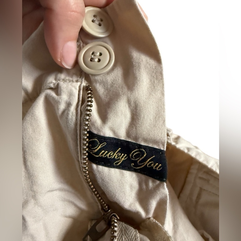 Women’s Y2K tan lucky cargo pants - Picture 2 of 8